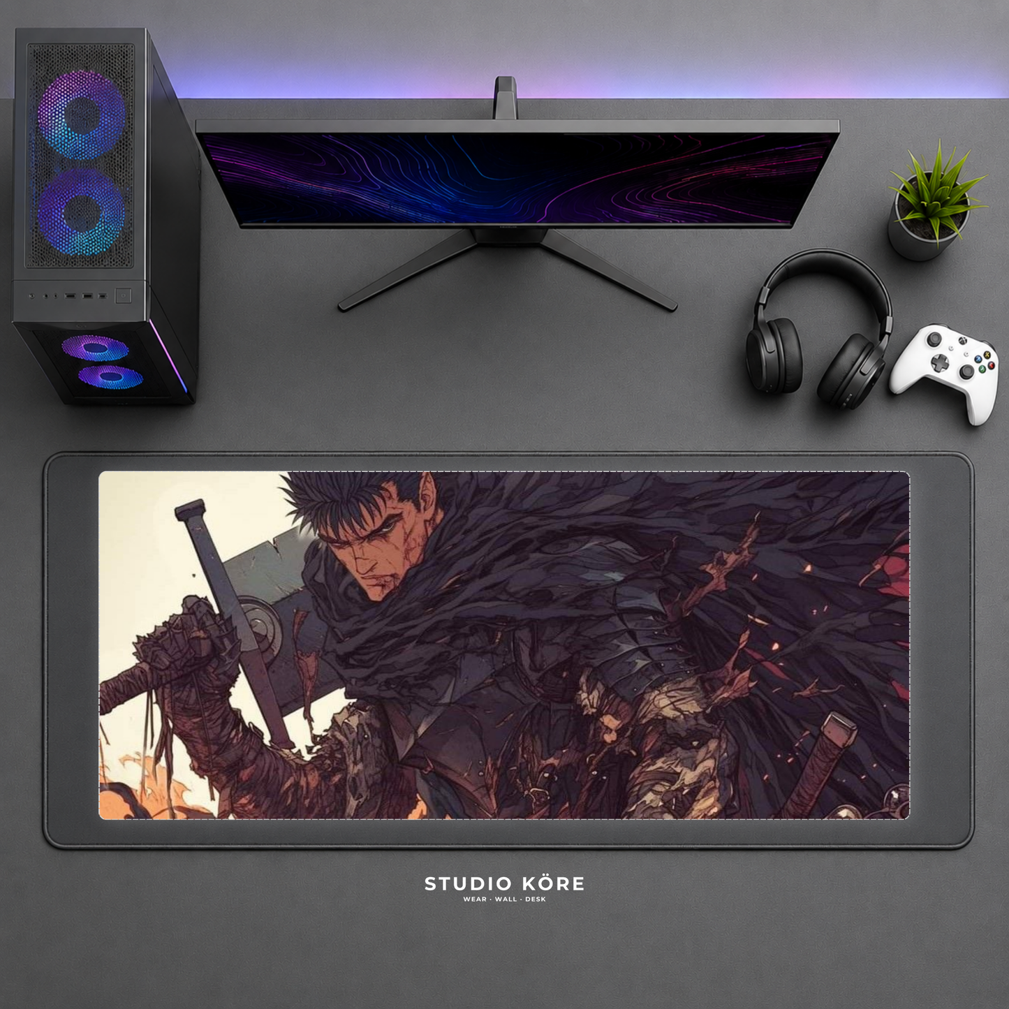 Gamer Pad Mouse XL 60×30 cm – Berserk Guts