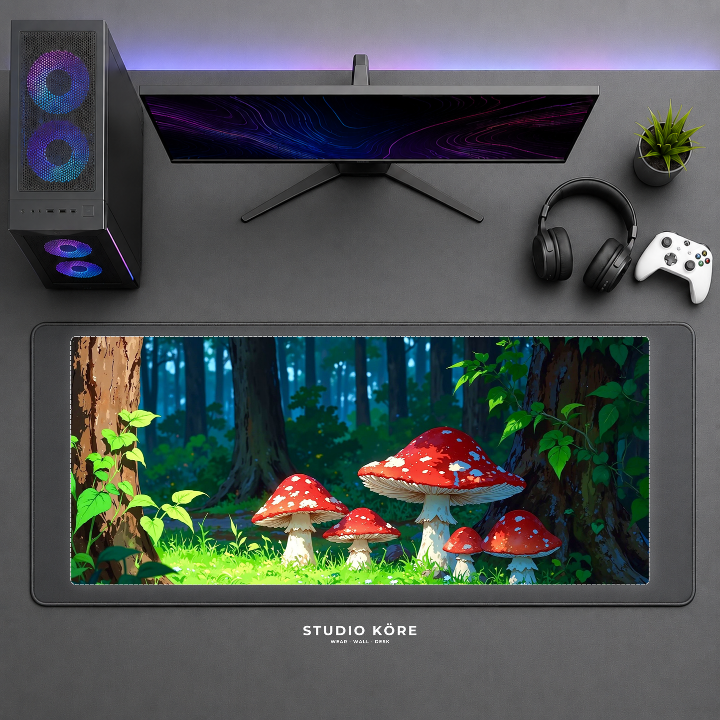 Gamer Pad Mouse XL 60×30 cm – Bosque Encantado