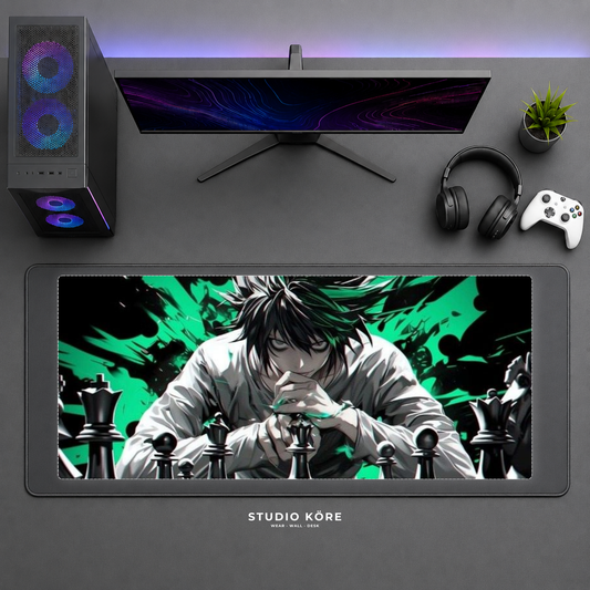 Gamer Pad Mouse XL 60×30 cm – Death Note L Ajedrez