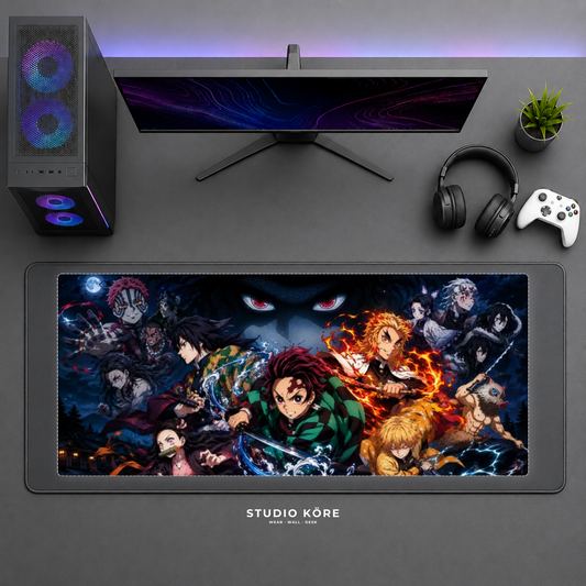 Gamer Pad Mouse XL 60×30 cm – Demon Slayer Cazadores