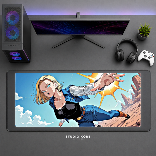 Gamer Pad Mouse XL 60×30 cm – Dragon Ball Android 18