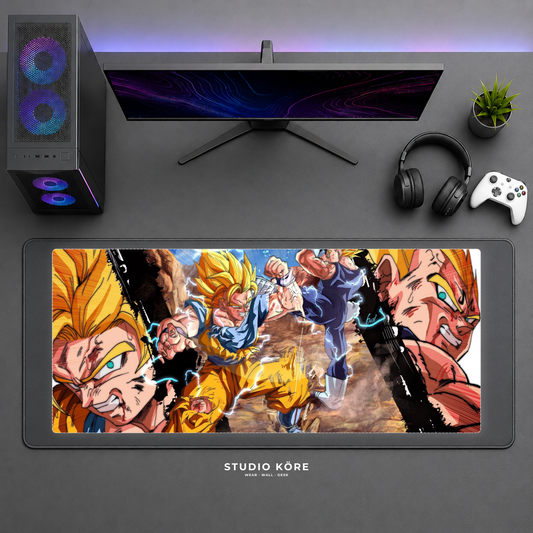 Gamer Pad Mouse XL 60×30 cm – Dragon Ball Super Saiyans