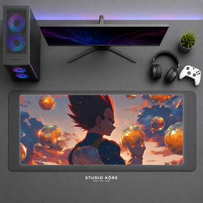Gamer Pad Mouse XL 60×30 cm – Dragon Ball Vegeta Esferas