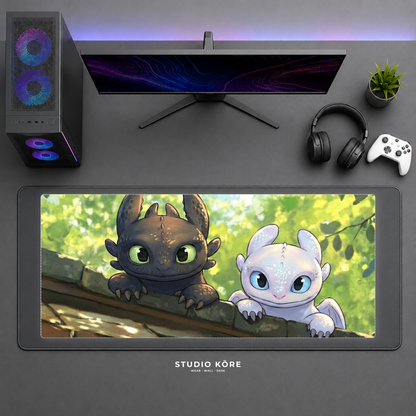 Gamer Pad Mouse XL 60×30 cm – Furia y Luz del Bosque