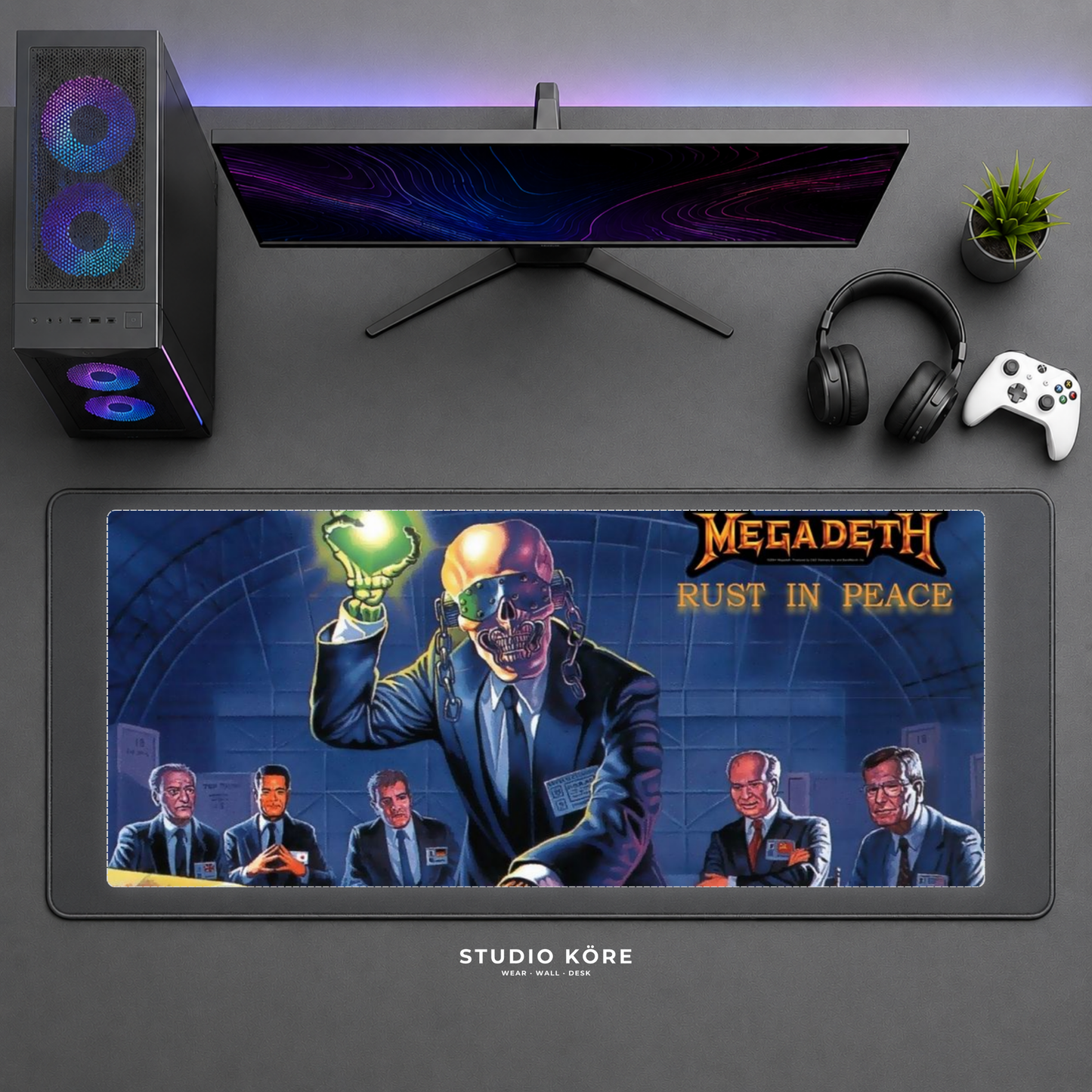 Gamer Pad Mouse XL 60×30 cm – Megadeth