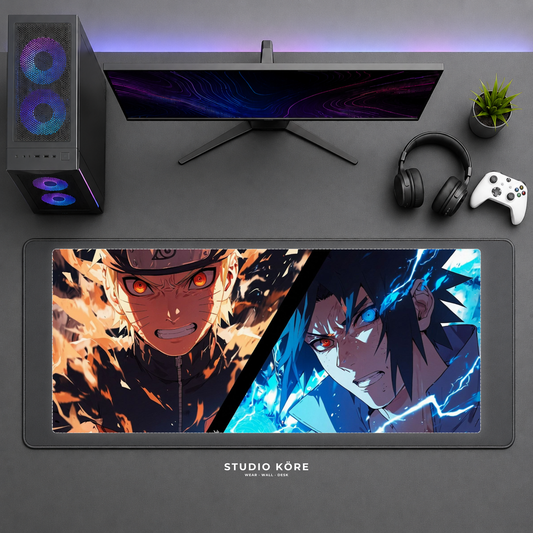 Gamer Pad Mouse XL 60×30 cm – Naruto vs Sasuke