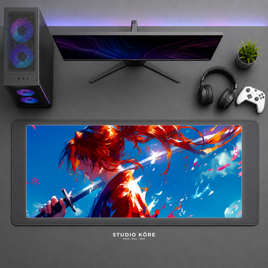 Gamer Pad Mouse XL 60×30 cm – Samurai X Kenshin