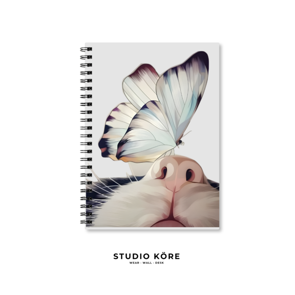 Combo Gato y Mariposa: Agenda + Mini Agenda de Bolsillo