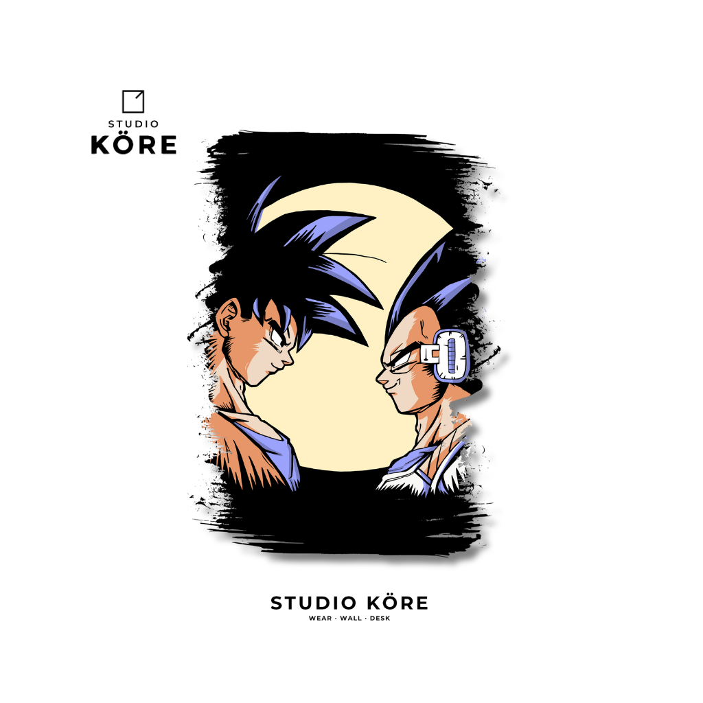 Cuadro Goku vs Vegeta Decorativo Premium