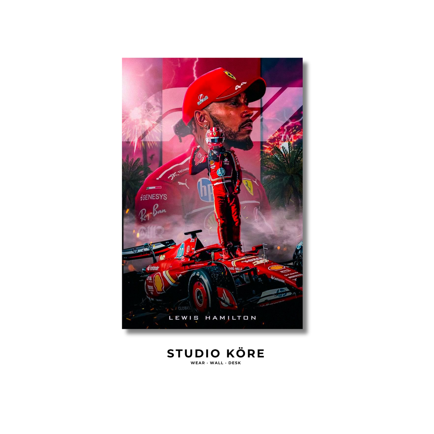 Cuadro Lewis Hamilton Vol1 Decorativo Premium