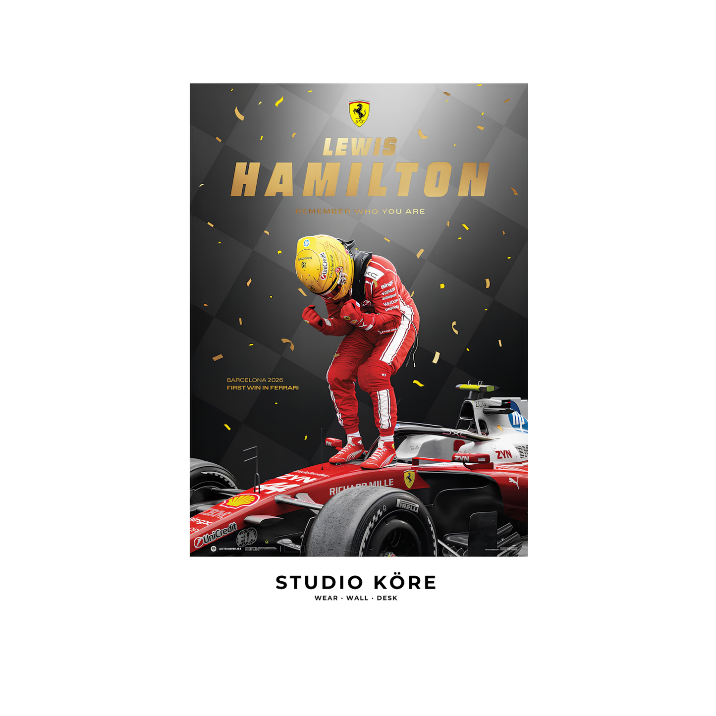 Cuadro Lewis Hamilton Vol3 Decorativo Premium