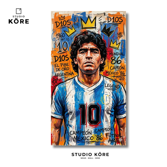 Cuadro Diego Maradona Decorativo Premium