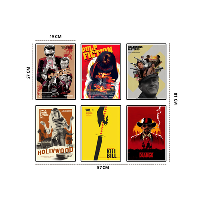 Serie de Autor Tarantino - Colección de 6 Piezas 27 × 19 cm