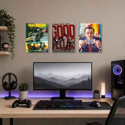 Set de 3 Posters Metalizados 30×20 cm Scorcese Vol1