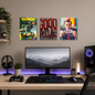 Set de 3 Posters Metalizados 30×20 cm Scorcese Vol1