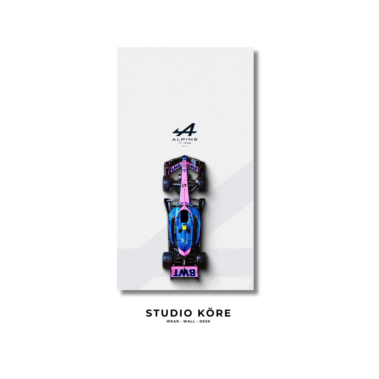 Cuadro Scuderia Alpine Decorativo Premium