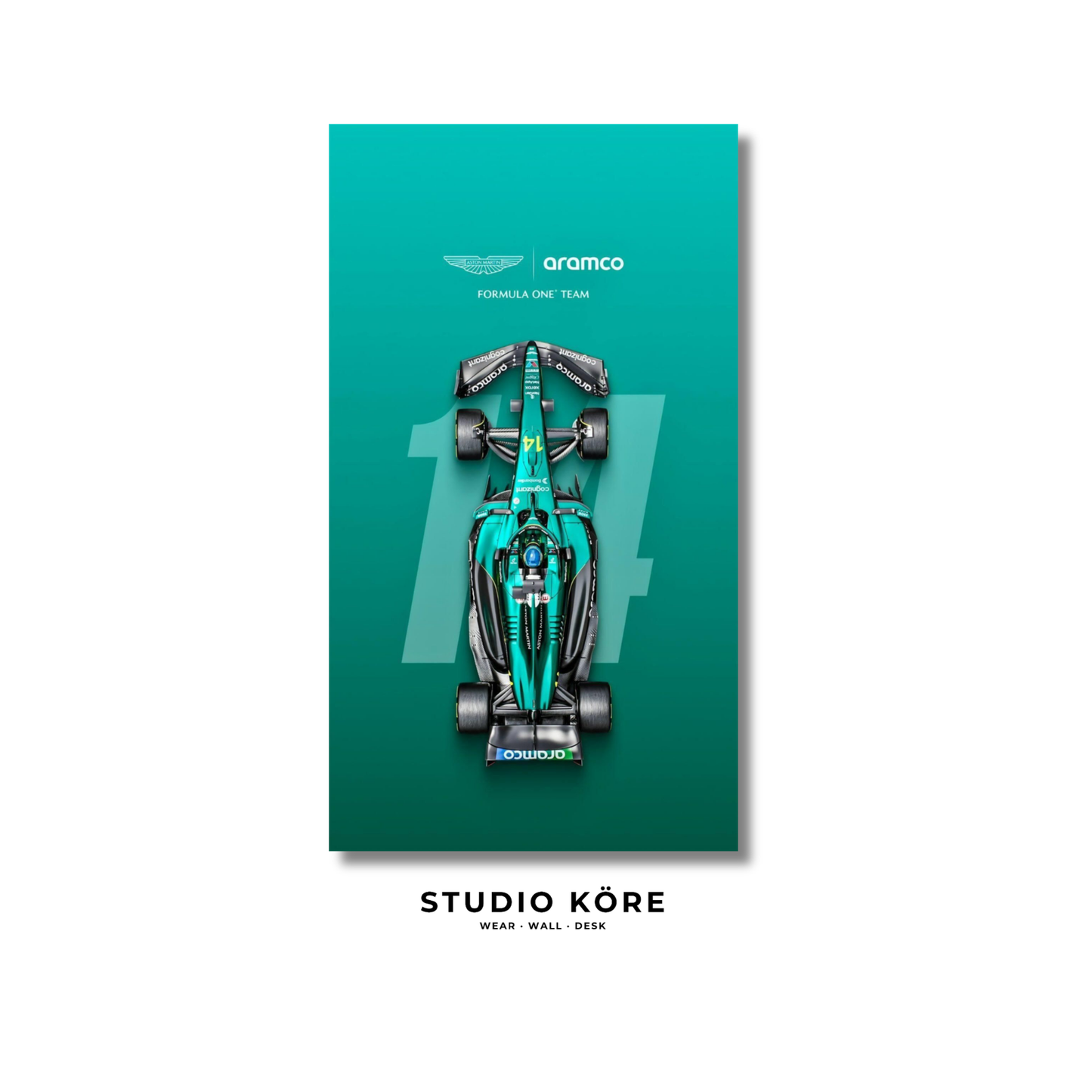 Cuadro Scuderia Aston Martin Vol1 Decorativo Premium