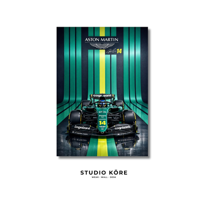 Cuadro Scuderia Aston Martin Vol2 Decorativo Premium