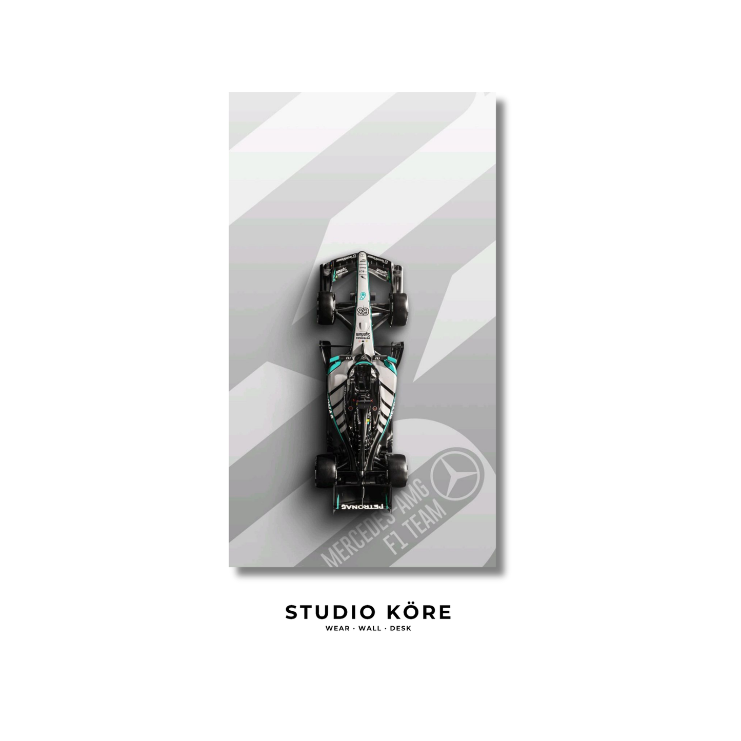 Cuadro Scuderia Mercedes Decorativo Premium