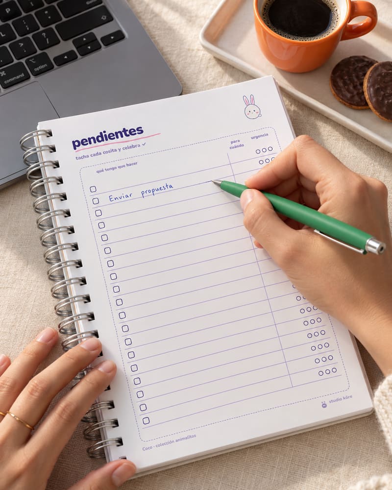 Dirección fotográfica Studio Köre: Agenda en uso